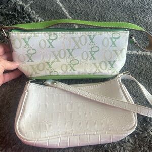 XOXO Green and White Shoulder Bags